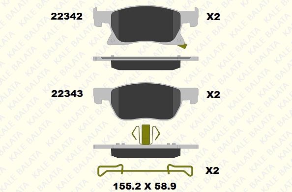 DİSK BALATA (ÖN) OPEL ASTRA K 15-