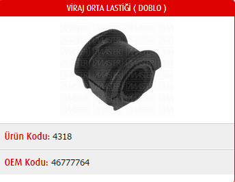 VİRAJ ORTA LASTİĞİ FIAT DOBLO