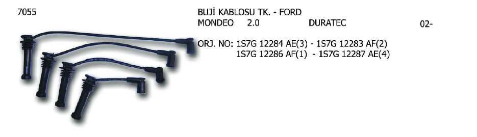 BUJİ KABLOSU TK. FORD MONDEO Y.M