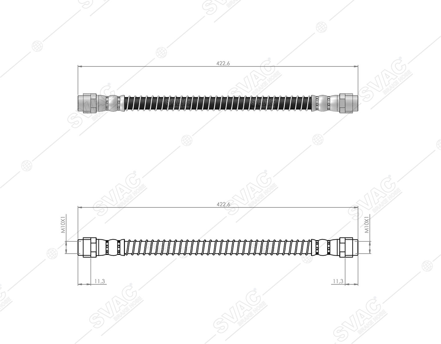 FREN HORTUMU (ARKA) VW TOUAREG 02-10 / AUDI Q7 06-12 / PORSCHE CAYENNE 03-10