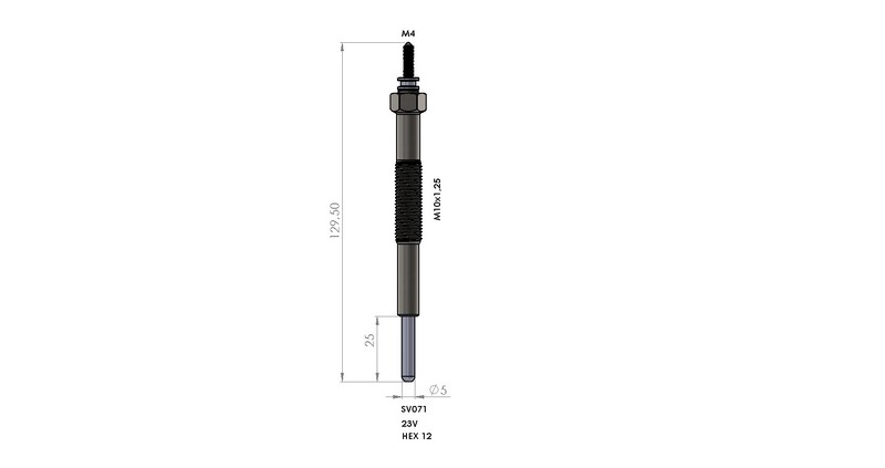 KIZDIRMA BUJİSİ (23,0V) MITSIBISHI CANTER