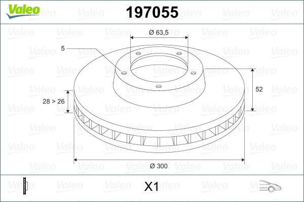 FREN DİSKİ (ÖN)(300MM) FORD S-MAX 10- / VOLVO S60 II 12- / S80 II 12- / V60 I 11- / V70 III 11- / XC70 II 13-