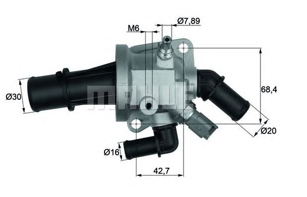 TERMOSTAT (88°C) FIAT PANDA 1,3D MULTIJET 04-