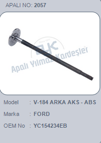 AKS (ARKA)(ABS,SİZ) FORD TRANSIT V184