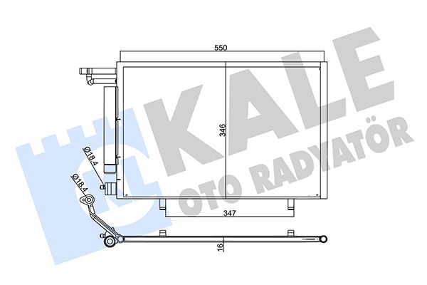 KLİMA RADYATÖRÜ (BRAZİNG)(KURUTUCULU) FORD ECOSPORT 1.5Tİ 13-