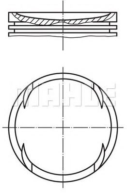 PİSTON,SEGMAN (STD)(76.51MM) VW-1.4 BORA BCA