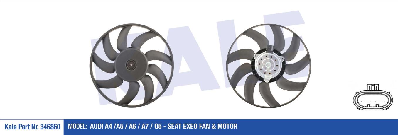 FAN MOTORU AUDI A4 (13-16) A5 (12+) Q5 (13+)