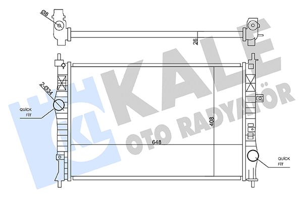 SU RADYATÖRÜ (BRAZING)(MT) PEUGEOT 308 II / 3008 / 5008 II / EXPERT14- / CITROEN C4 PICASSOII / C4 SPACETOURER / JUMPY 14-