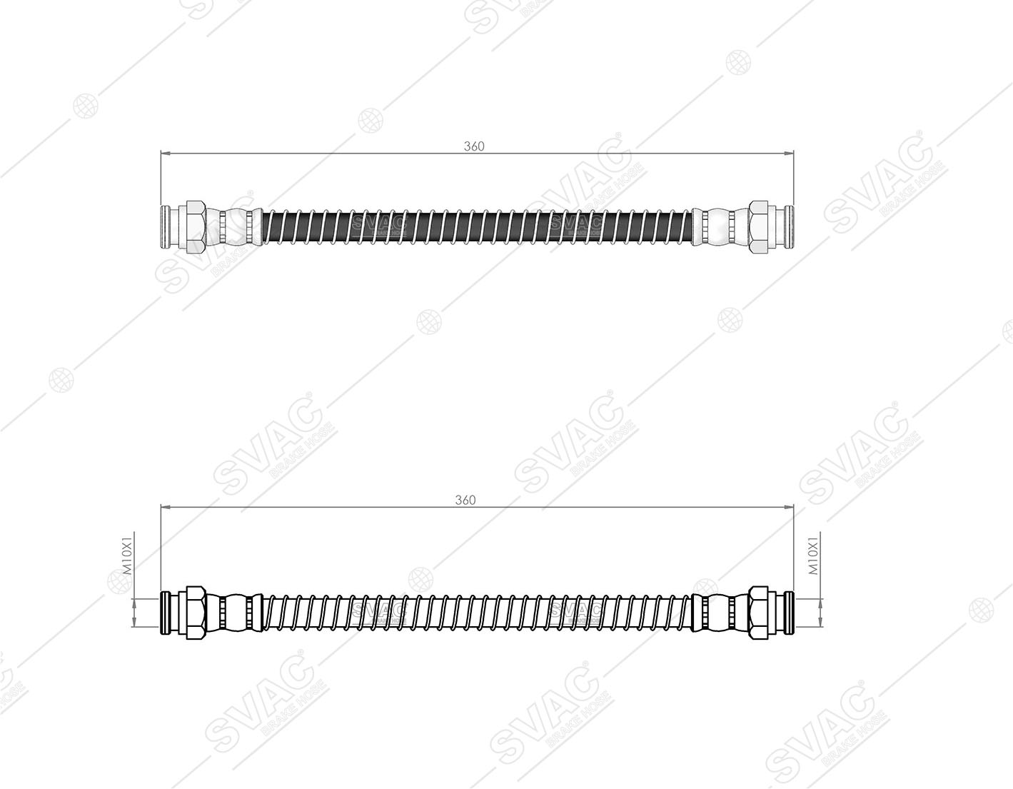 FREN HORTUMU (ARKA) HYUNDAI H-1 STAREX 97-04 / H100 93-98