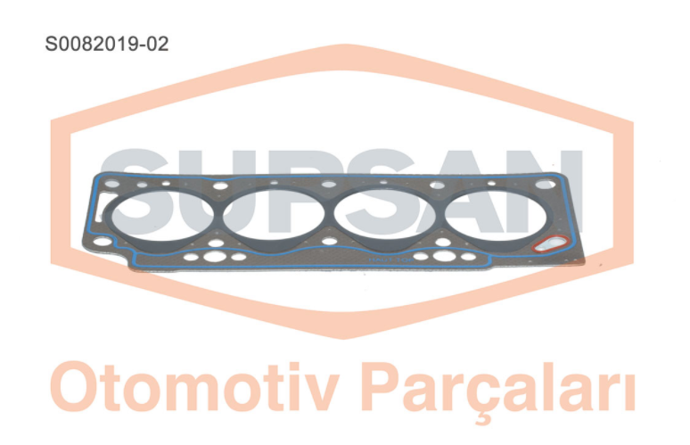 SİLİNDİR KAPAK CONTASI (2 ÇENTİK) RENAULT MEGANE 1.9D 96- / KANGOO 1.9D / LAGUNA 1.9D Y.M. (F8Q)