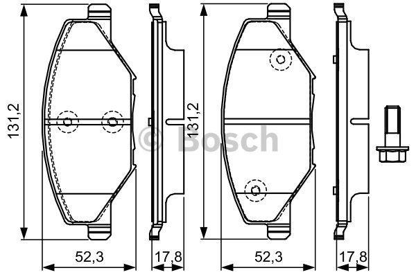 DİSK BALATA (ÖN)(YENİ NO:0986495390) FABİA 1,2TSI-1,6TDİ 07-