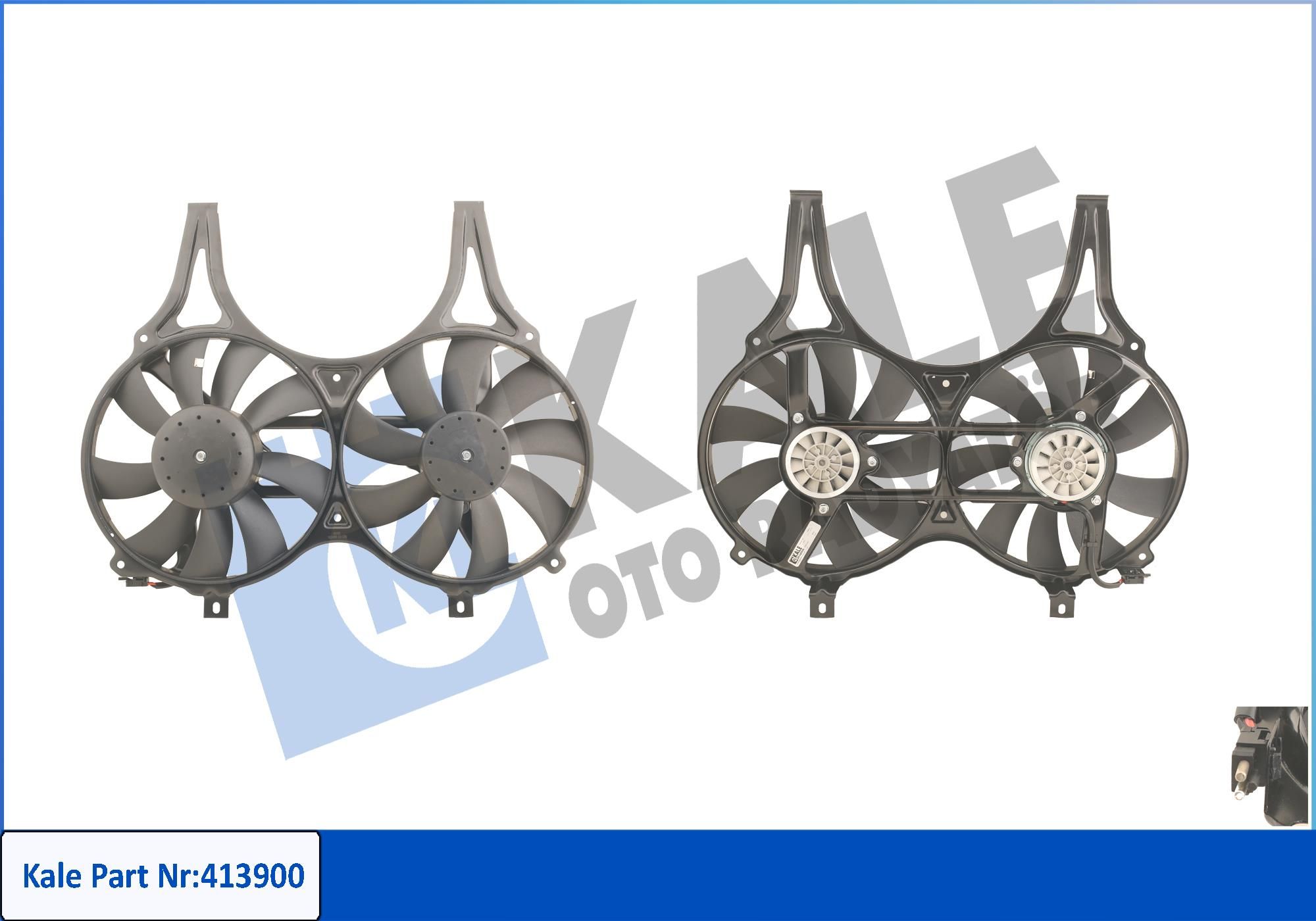 FAN MOTORU (DAVLUMBAZLI)(350W 295MM 12V) M.BENZ (E-CLASS) W210/S210 E200-430/T, E200D-300D 55AMG/T 96-02