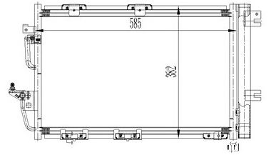 KLİMA RADYATÖRÜ(COP113) OPEL ASTRA H 1.2 16V-1.6İ 16V-1.8İ 16V 04- / ZAFİRA B 05- 585X382X16