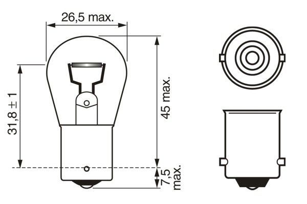 AMPUL , ECO 12V 93 21W (TEK DUY)