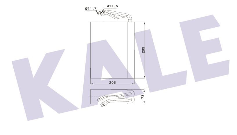 EVAPORATOR (BRAZING) OPEL ASTRA / CALIBRA / VECTRA 1.4I 1.6I 1.8I 2.0I 1.7D/TD 1.4I/1.6I/1.8I/2.0I 16V 90-98