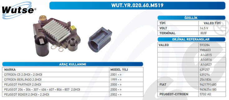 KONJEKTÖR 12V (VALEO TİPİ) CIT C5 - EVASION 2,0HDİ