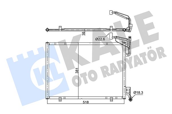 KLİMA RADYATÖRÜ FORD TRANSIT COURIER / TOURNEO COURIER