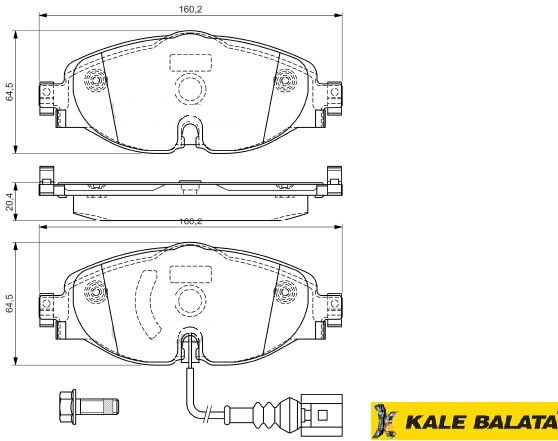 DİSK BALATA (ÖN) VW GOLF VII