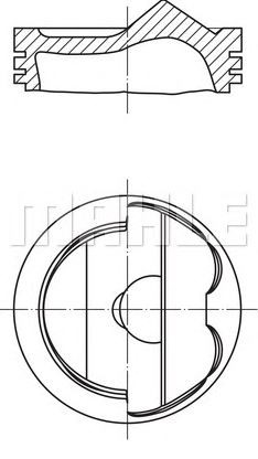 PİSTON,SEGMAN (+0.50)(76.51MM) BLF-BAG- GOLF V-PASSAT-JETTA