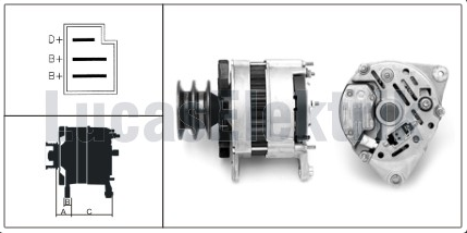 ALTERNATÖR A127 CHRYS.BRNSZ HINO MOT. 24V.40A