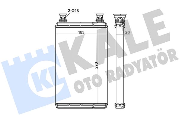 KALORİFER RADYATÖRÜ M.BENZ (S-CLASS) W221 05<13 / C216 06<13 [26MM]