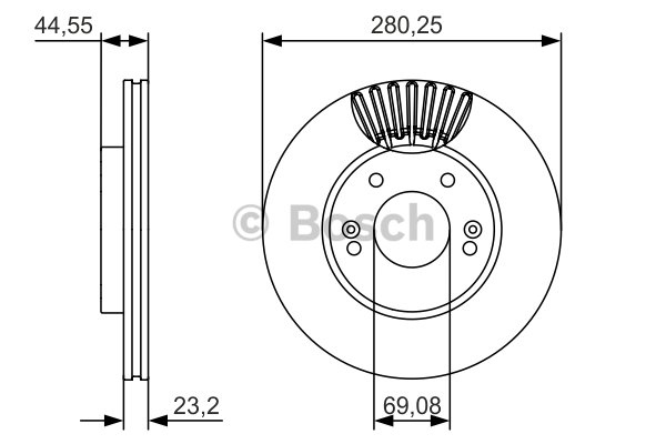 FREN DİSKİ (ÖN)(280MM) HYUNDAI ELANTRA (SD)1.6 CRDİ 02-