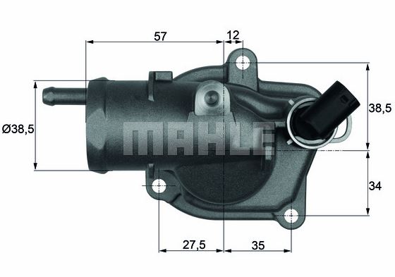 TERMOSTAT (92°C)(YENİ NO:TX47492D) MB C200 CDI-C220 CDI 01-07