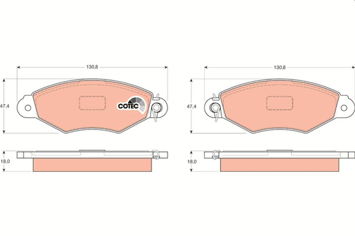 DİSK BALATA (ÖN) RENAULT CLIO SYMBOL / KANGOO / CITROEN XSARA