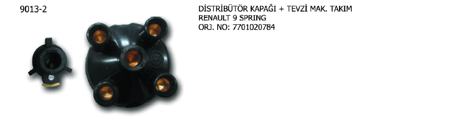 DİSTRİBÜTÖR KAPAĞI+TEVZİ MAKARASI RENAULT R10/R11/R12/R15/R17/R18/R19/R20/R25 78-94 / MASTER 80-86 / TRAFIC 80-89 / VOLVO 340 360 82-88 / VW GOLF 02-06 / CITROEN 81-94 / DACIA 1300 72-04 / DAF 66 72-75 / FIAT 72-84 / NISSAN / PEUGE