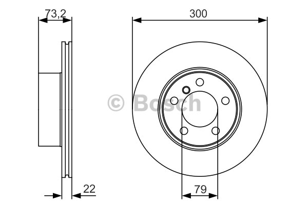 FREN DİSKİ (ÖN)(300MM) BMW 1 (F20)118D-120D 01-