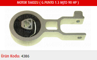 MOTOR TAKOZU FIAT G.PUNTO 1.3 MJTD. 90 HP