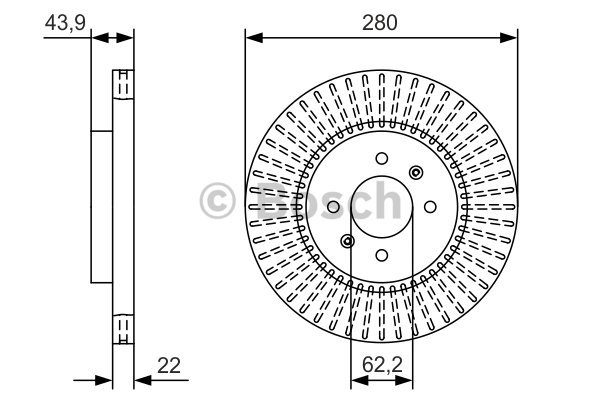 FREN DİSKİ (ÖN)(280MM) HYUNDAI İ20 15- / KIA RIO III 11-