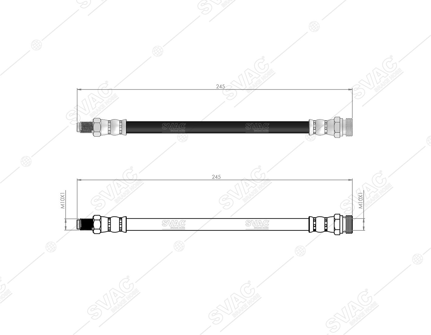 FREN HORTUMU (ÖN) MITSUBISHI 3000 GT 90-99 / GALANT IV 87-92 / L200 96-07 / PAJERO II 90-99 (I NOLU)