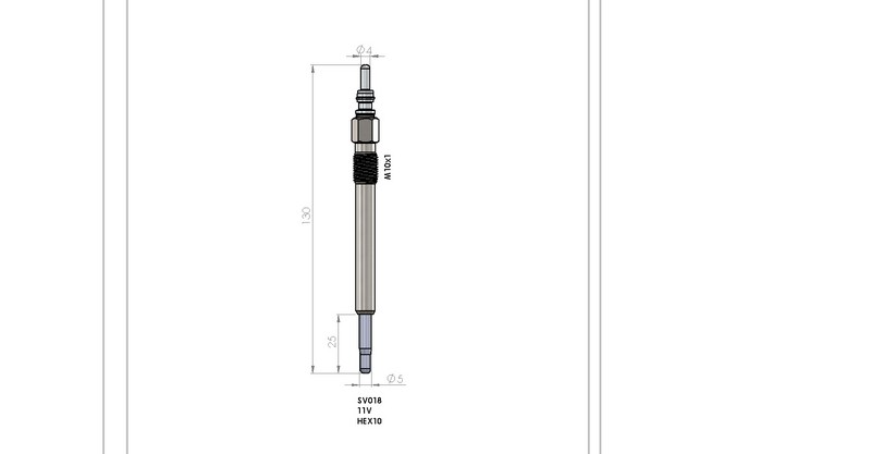 KIZDIRMA BUJİSİ (11,0V) BMC MEGASTAR / JEEP LIBERTY / CHEROKEE 2.0 CRDİ / VOYAGER 2.5-2.8 CRDİ