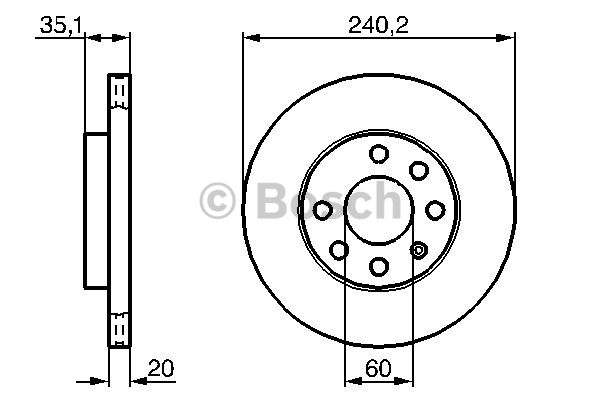 FREN DİSKİ (ÖN)(240MM) OPEL CORSA C 1.2-1.2 12V-1.7 DI 00-