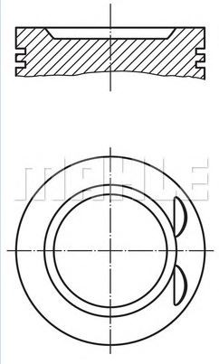 PİSTON,SEGMAN (+1.00)(79.50MM) RENAULT MEGANE K4M 1,6 16V