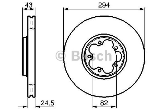 FREN DİSKİ (ÖN)(HAVALI)(294MM) FORD TRANSİT V184