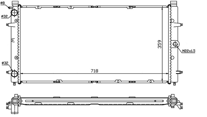 SU RADYATÖRÜ (MEKANİK)(MT)(MVW099) VW TRANSPORTER T4