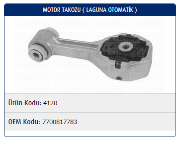 MOTOR TAKOZU RENAULT LAGUNA I 1.8 16V