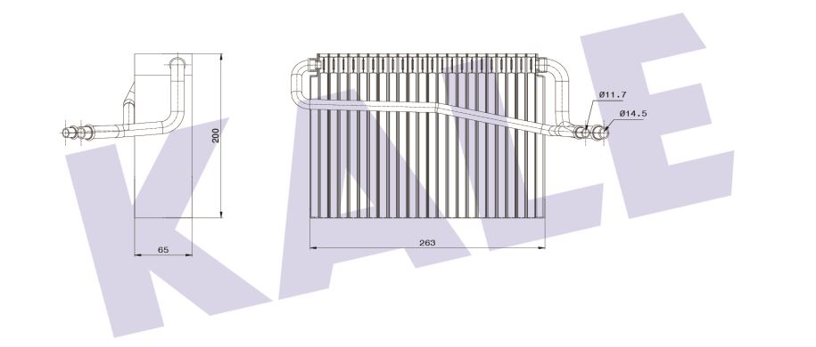 EVAPORATOR (BRAZING) PEUGEOT 1.1 1.4 1.6 1.8 2.0 1.9D/TD 1.8/2.0 16V 2.0HDI 93-02