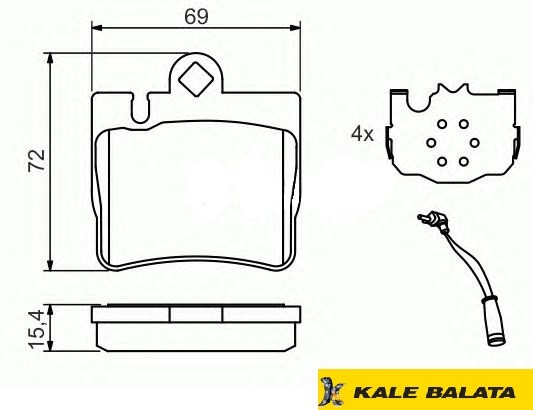 DİSK BALATA (ARKA) M.BENZ S-SERİSİ (W220-C215) 98-