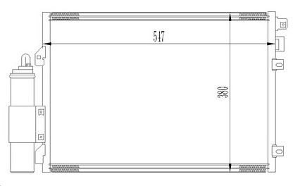 KLİMA RADYATÖRÜ(CDC362) DACİA SANDERO 1,4İ - 1,6İ 16V 08-