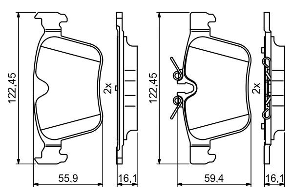 DİSK BALATA (ARKA) VOLVO S60 III B4 20- / S90 II T5 16-