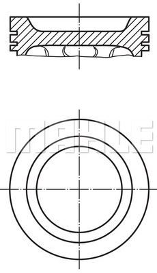 PİSTON,SEGMAN (STD)(82.72MM) RENAULT MEGANE 2.0İ 99