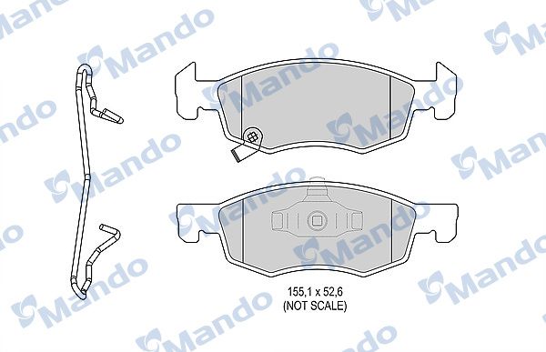 DİSK BALATA (ÖN) OPEL CORSA E (X15) 1.0 (08, 68) 14-