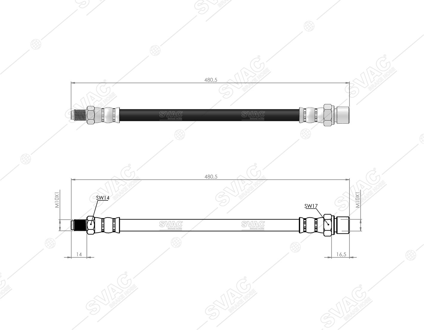 FREN HORTUMU (ARKA) M.BENZ G SERIE W460-W463 79-93