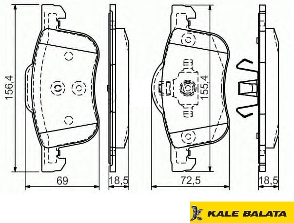 DİSK BALATA (ÖN) VOLVO C70