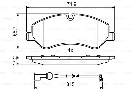 DİSK BALATA (ÖN) FORD TRANSİT CUSTOM V363-V362 2.2 TDCİ 12-