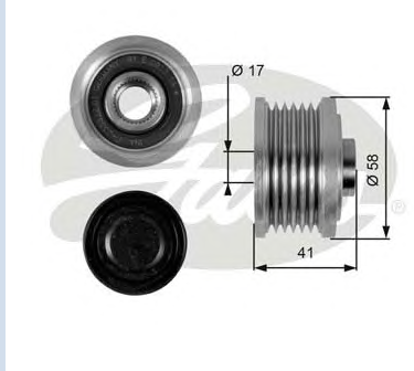 ALTERNATÖR KASNAĞI (6 KANALLI) FIAT BRAVO II 07-14, CHROMA 05-11, DOBLO 10-, DOBLO MPV 15-, DUCATO 11-, GRANDE PUNTO 05-, STILO 03-06, / LANCIA DELTA III 08-14, MUSA (350) 08-12, / ALFA ROMEO (159) 05-11, BRERA 08-10, MITO 08-, SPI