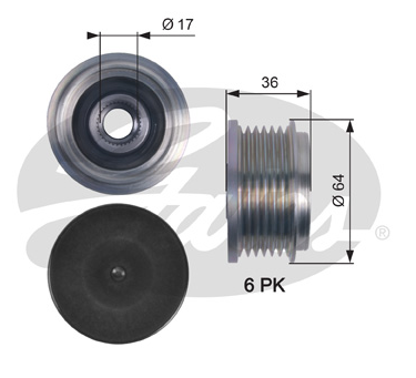 ALTERNATÖR KASNAĞI (6 KANALLI) FIAT DUCATO 06-11, / TOURNEO CUSTOM 12-, TRANSIT CUSTOM 12-, / PEUGEOT BOXER 06-, CITROEN JUMPER 06-